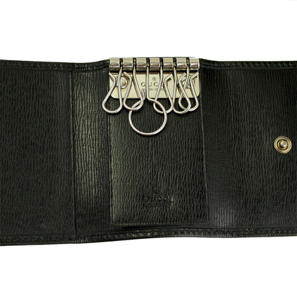 Gucci Leather Black Case Interlocking - Picture 1 of 4